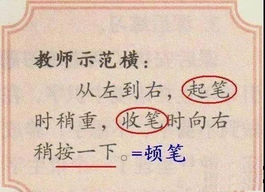 孩子學習硬筆書法有必要“頓筆”嗎